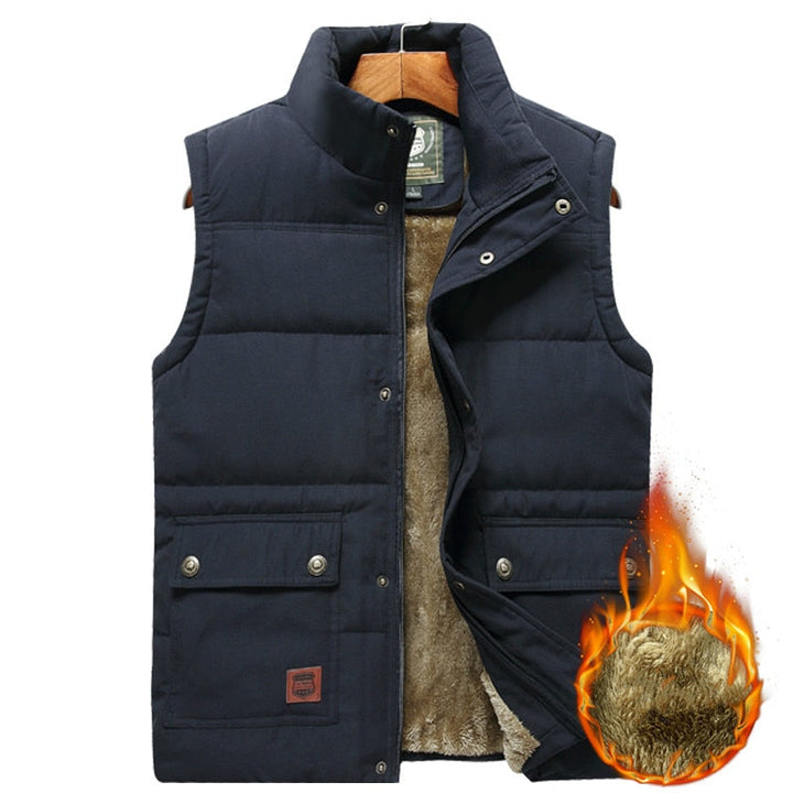 KellysWarmer | Body Warmer for Men | Lightweight & Insulated Vest-Navy Blue-160cm 50kg for M-State of Style