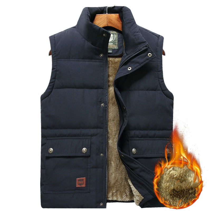 KellysWarmer | Body Warmer for Men | Lightweight & Insulated Vest-Navy Blue-160cm 50kg for M-State of Style