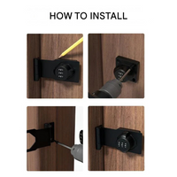 Keyless Combination Lock - SecureCode-Black-State of Style