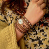 Agaat Moonshine Wrap Bracelet - Lunara