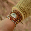 Agaat Moonshine Wrap Bracelet - Lunara