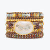 Agaat Moonshine Wrap Bracelet - Lunara