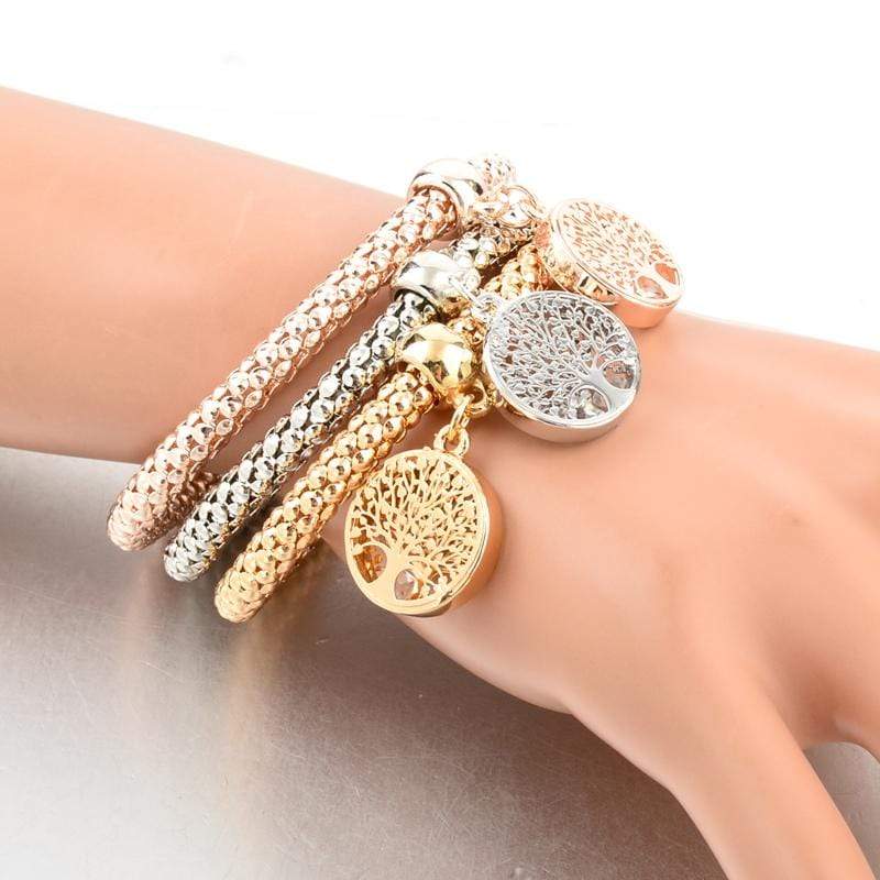 Tree of Life Bracelet Set (3-piece) - Liora