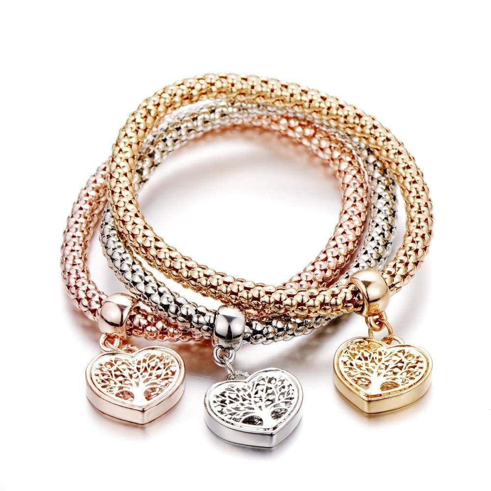 Tree of Life Bracelet Set (3-piece) - Liora