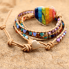 Chakra Heart Wrap Bracelet - Liora