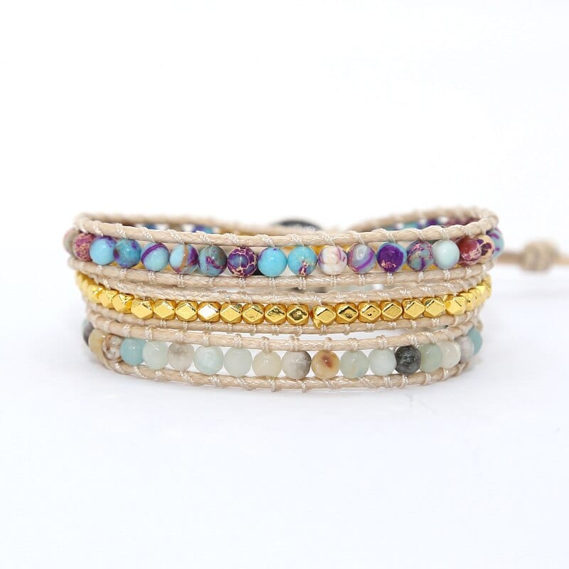 Essential Jasper Wrap Bracelet - Amarilis