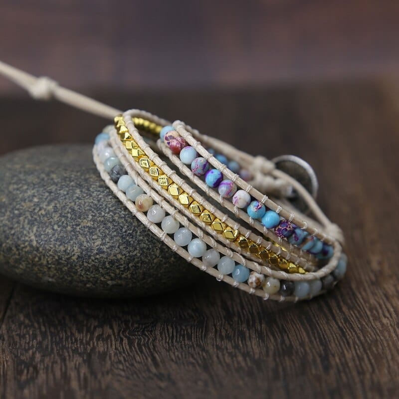 Essential Jasper Wrap Bracelet - Amarilis