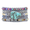 Healing Turquoise Wrap Bracelet - Amara