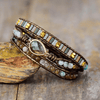 Labradorite Protective Wrap Bracelet - Sylvana