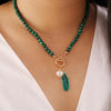 Malachite Natural Aura Necklace - Thalina