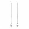 Long Drop Rhinestone Earrings - Isalyn