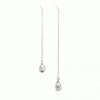 Long Drop Rhinestone Earrings - Isalyn