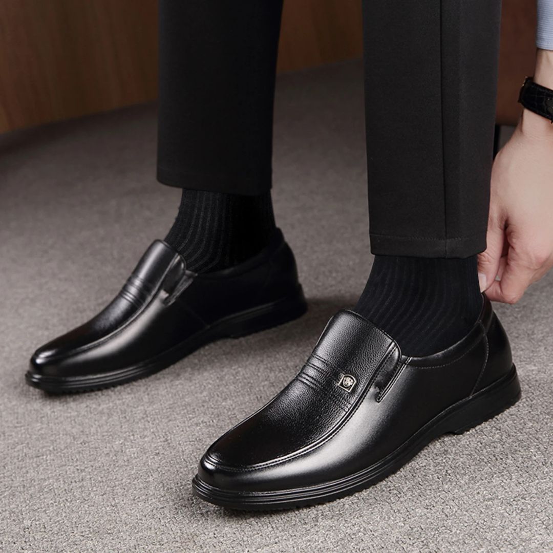 Khalil Traditional Socks – 5-Pack Breathable Cotton Business Socks-Grey-State of Style