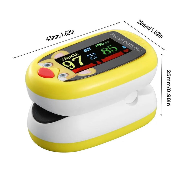 KidPulse Kid-Friendly Pulse Oximeter for Health Monitoring-Blue-State of Style