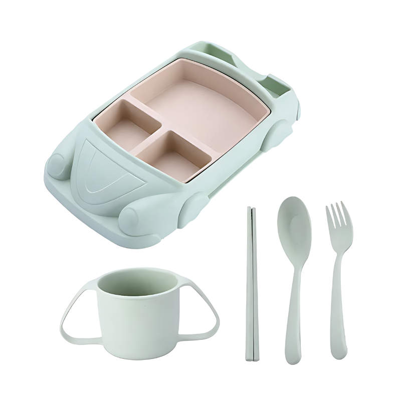 Kids' Dining Set - TurboTable-Green-Car 2-State of Style