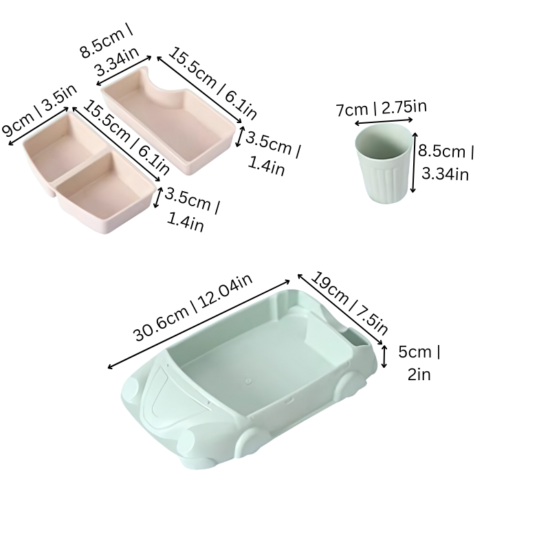 Kids' Dining Set - TurboTable-Pink-Car 1-State of Style