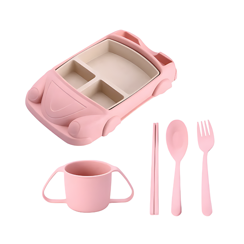 Kids' Dining Set - TurboTable-Pink-Car 2-State of Style
