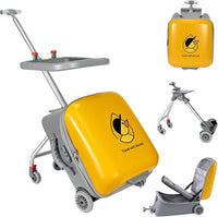 Expandable Ride-On Kids’ Luggage with Foldable Trolley – Rover