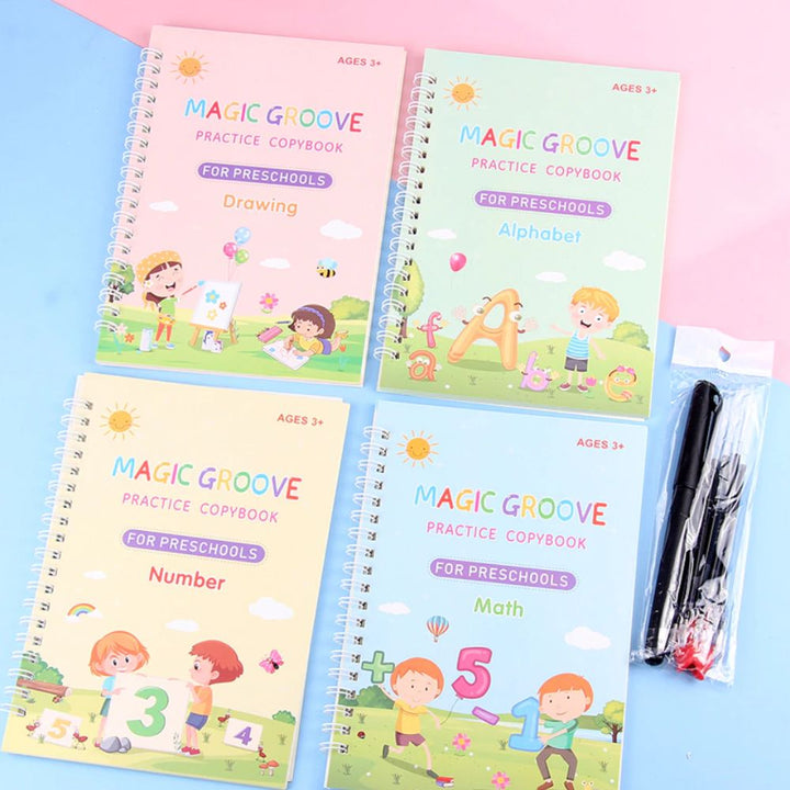Kids' Notebook - Creative Scribbles-Set of 4-State of Style