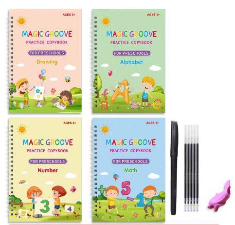 Kids' Notebook - Creative Scribbles-Set of 4-State of Style