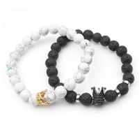 King & Queen Partner Bracelet Set - Calix-State of Style