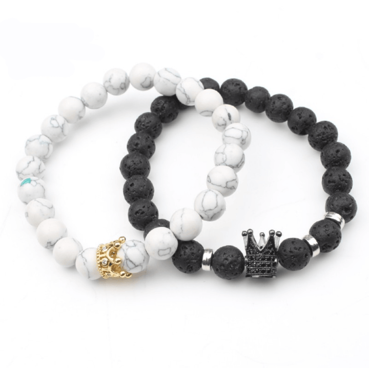 King & Queen Partner Bracelet Set - Calix-State of Style
