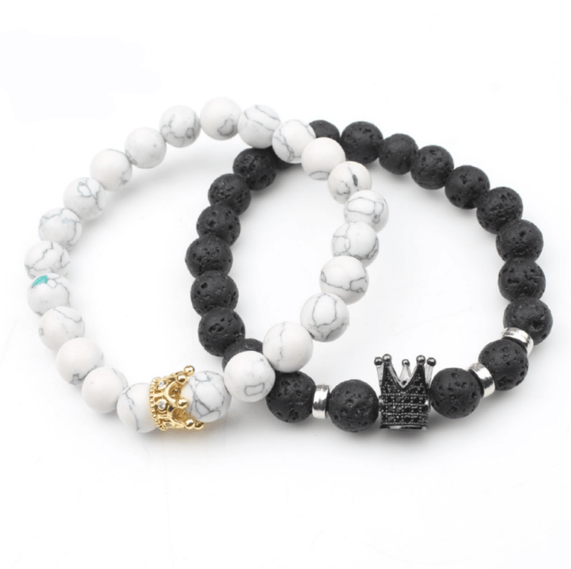 King & Queen Partner Bracelet Set - Calix-State of Style