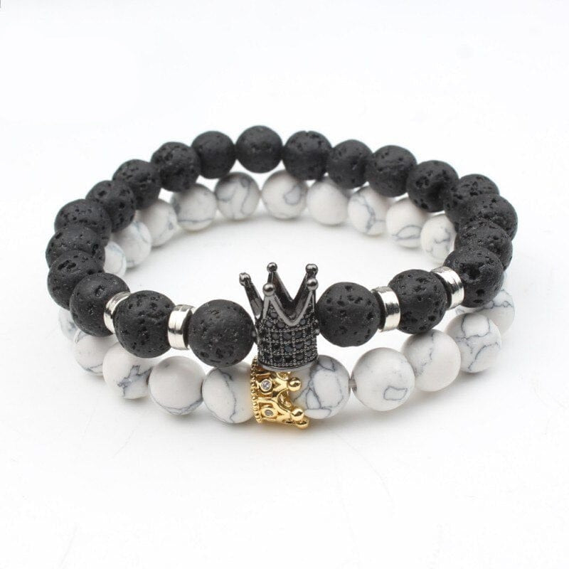 King & Queen Partner Bracelet Set - Calix-State of Style