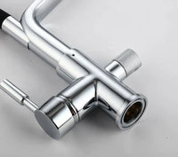 Kitchen Tap with Dual Spout & Water Filtration – PureFlow Duo-Chrome-State of Style