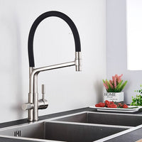 Kitchen Tap with Dual Spout & Water Filtration – PureFlow Duo-Chrome-State of Style
