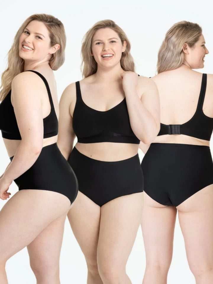 KlaartjesDraws | Underwear for Women | Comfortable & Stylish Lingerie-Black + 2x Black Free-S-State of Style