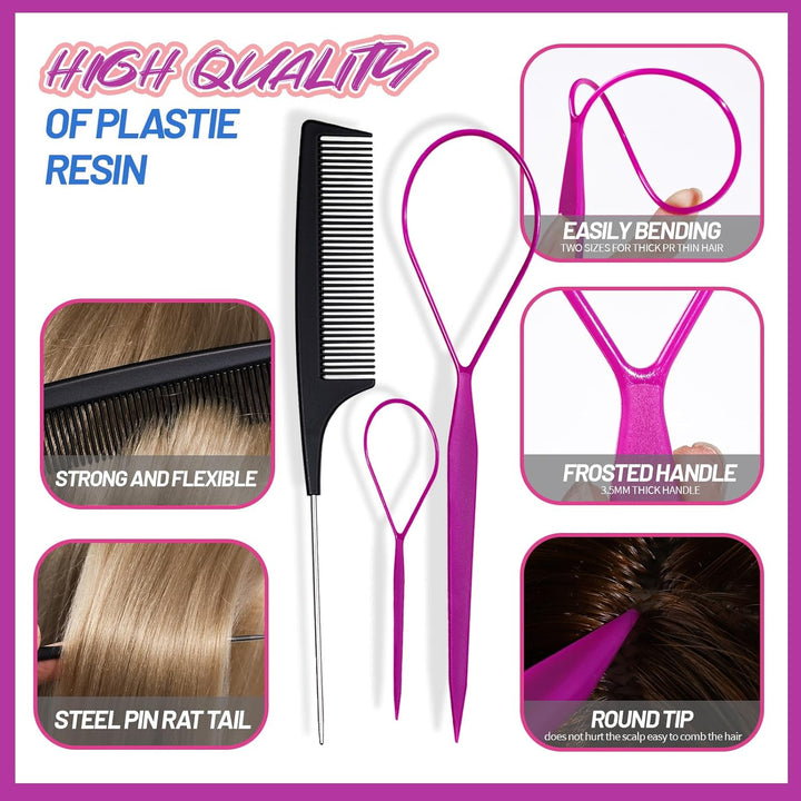 Kleurvolle Elastische Haarbanden en Accessoires Set-State of Style