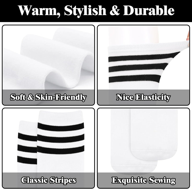 Knee High Socks - Lilac-3 pairs black-State of Style