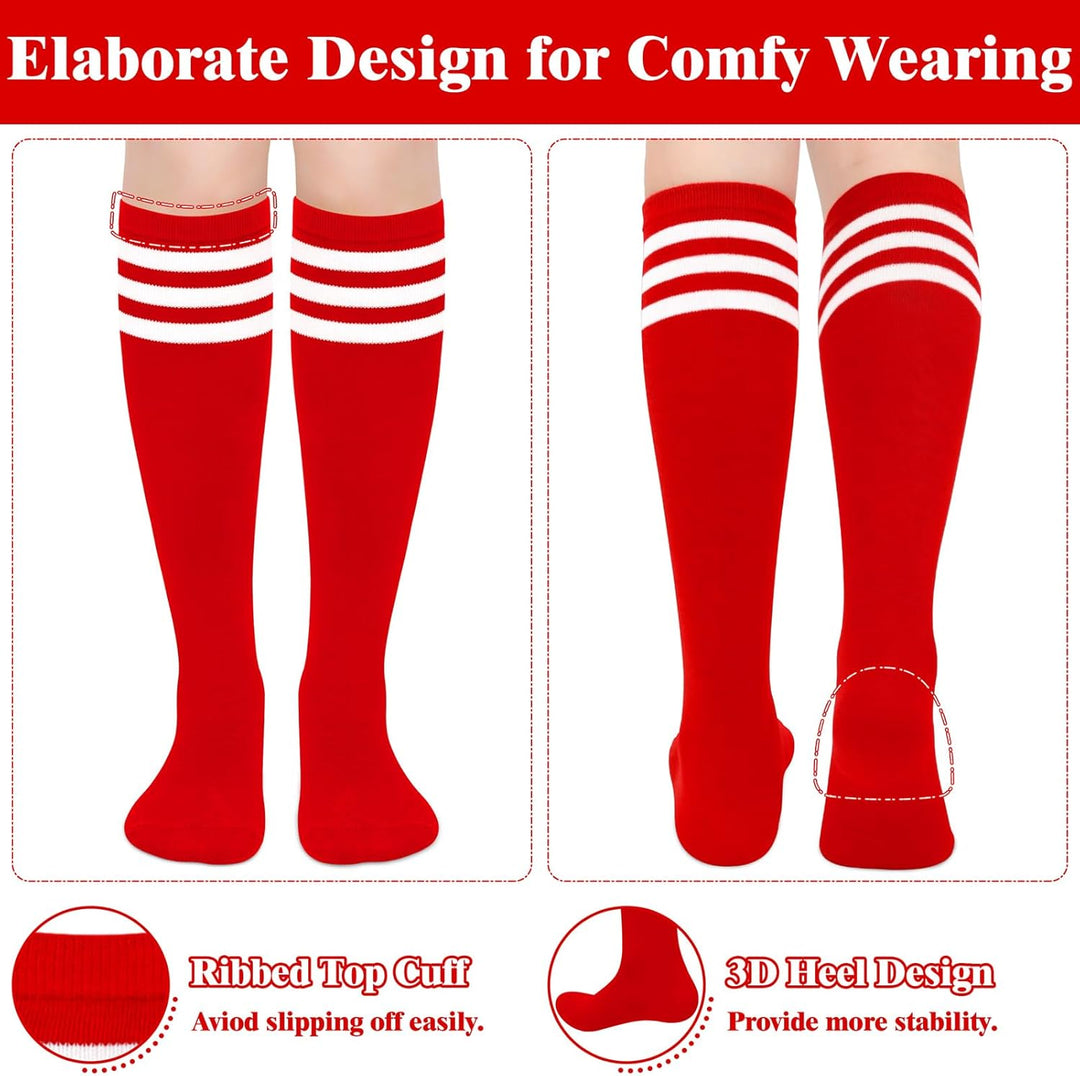 Knee High Socks - Lilac-3 pairs black-State of Style