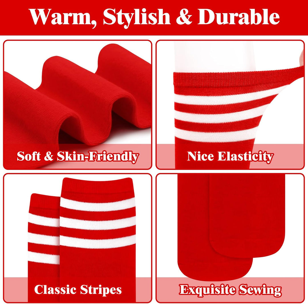 Knee High Socks - Lilac-3 pairs black-State of Style