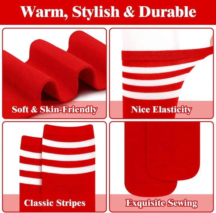 Knee High Socks - Lilac-3 pairs black-State of Style