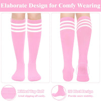 Knee High Socks - Lilac-3 pairs black-State of Style