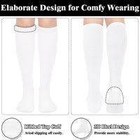 Knee High Socks - Lilac-3 pairs black-State of Style