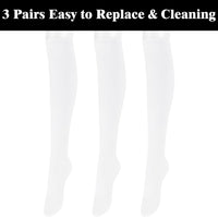 Knee High Socks - Lilac-3 pairs black-State of Style