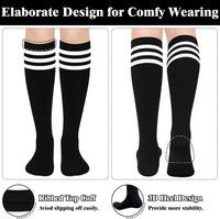 Knee High Socks - Lilac-3 pairs black-State of Style