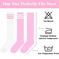 Knee High Socks - Lilac-3 pairs black-State of Style