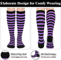 Knee High Socks - Lilac-3 pairs black-State of Style