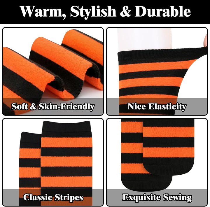 Knee High Socks - Lilac-3 pairs black-State of Style