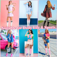 Knee High Socks - Lilac-3 pairs black-State of Style