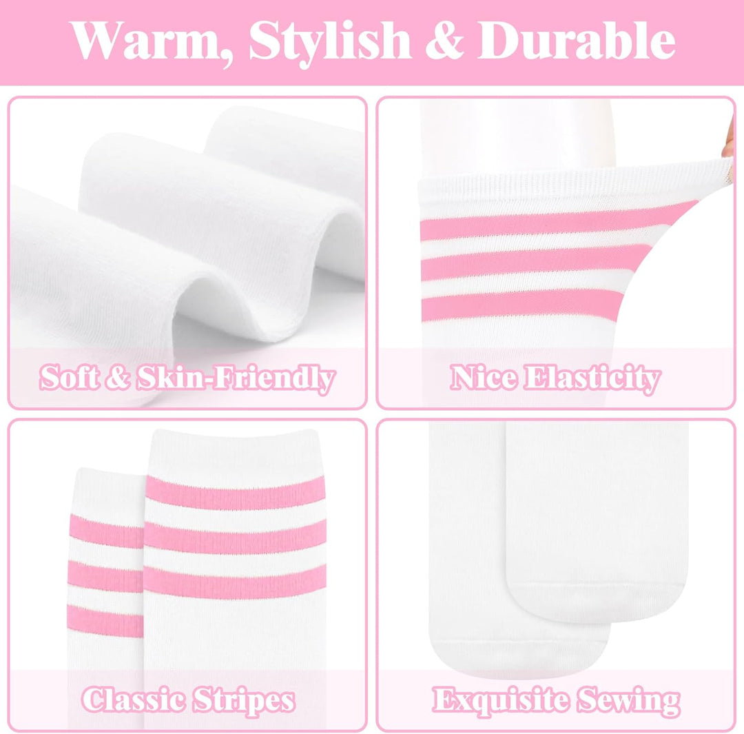 Knee High Socks - Lilac-3 pairs black-State of Style