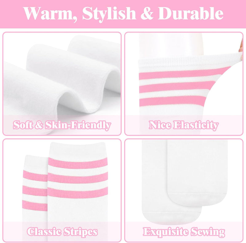 Knee High Socks - Lilac-3 pairs black-State of Style