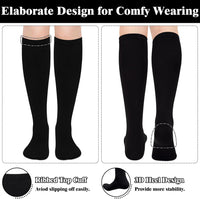 Knee High Socks - Lilac-3 pairs black-State of Style