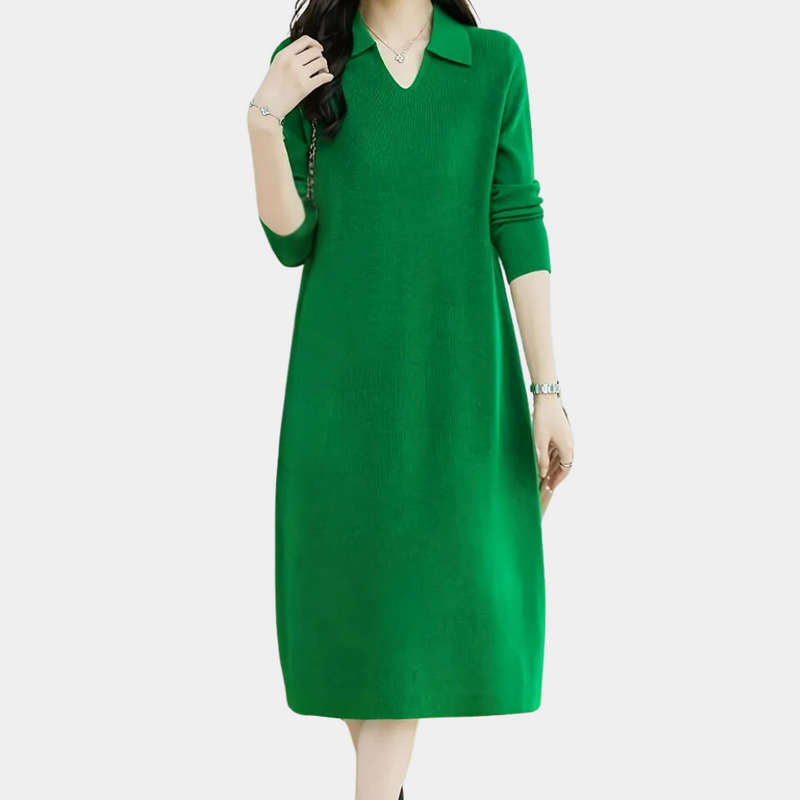 Knit Midi Dress - Mirelle-Apricot-State of Style