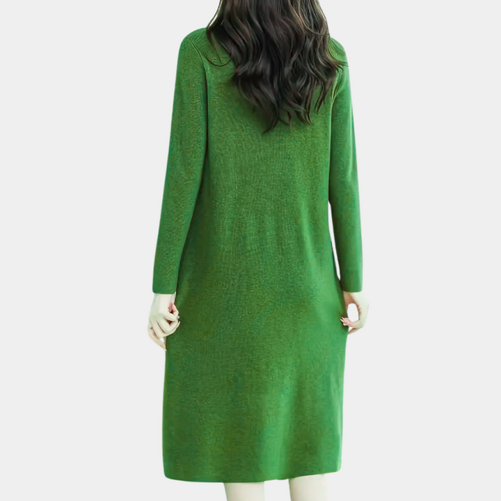 Knit Midi Dress - Mirelle-Apricot-State of Style