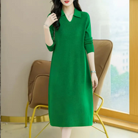 Knit Midi Dress - Mirelle-Green-State of Style